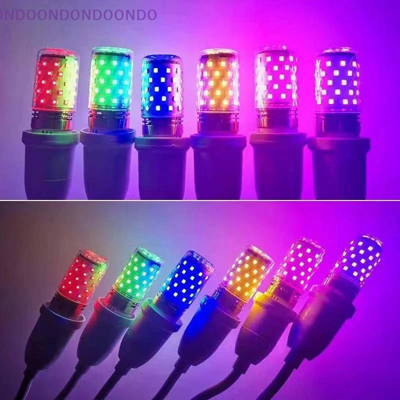 

Multi-Color E27 LED Corn Bulb 12W - Pink, Red, Blue, Green, Purple, Golden Lamp Bulbs for Chandelier Decoration AC 220V