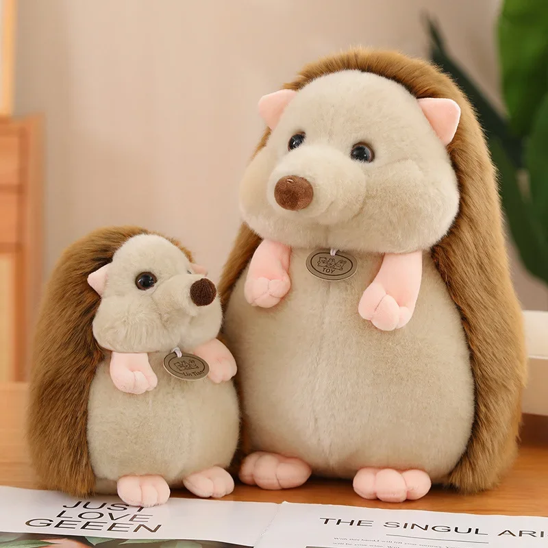 

17/30cm Kawaii Lifelike Hedgehog Plush Toys Soft Stuffed Fluffy Wild Animal Doll Toys for Birthday Gifts