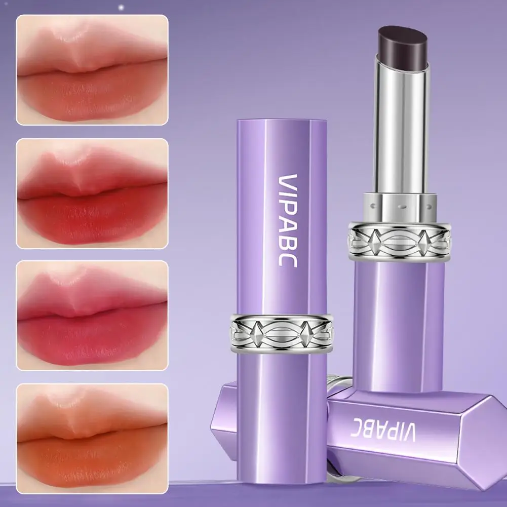 Black Color-changing Lipstick,Magic Temperature Color Changing Lip Glos Lip Balm,Long Lasting Nourishing Moisturizing Lip Stick