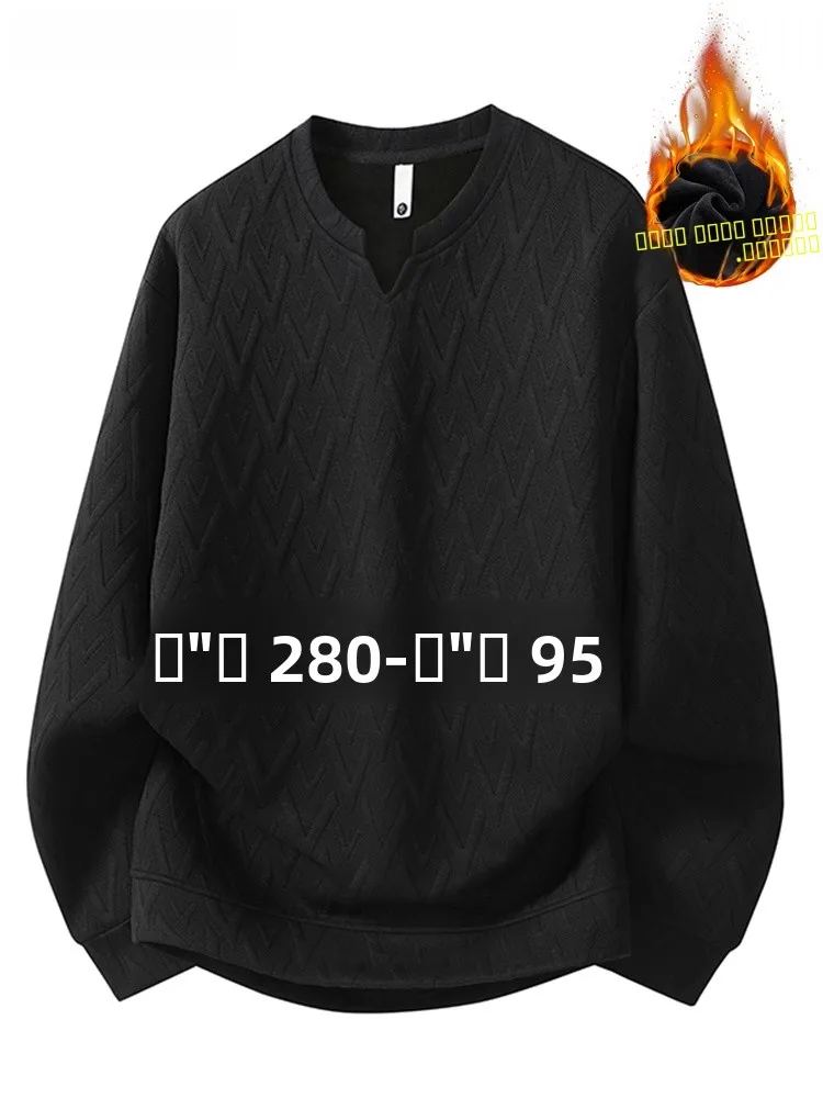 

Модная мужская толстовка с V-образным вырезом и флисовой подкладкой, с длинными рукавами, осенне-зимняя, теплая, больших размеров, повседневная, из полиэстера, не требует глажки.