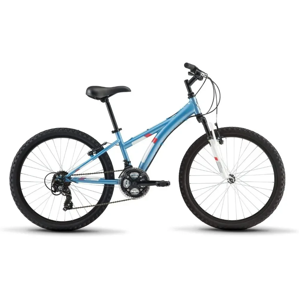 

Youth Girls 24" Wheel Mountain Bike, Blue