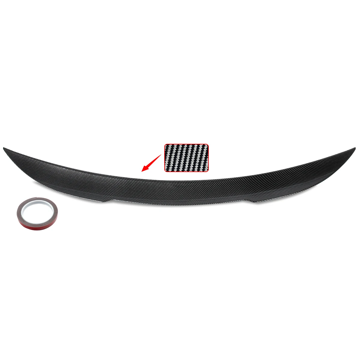 Lèvre de becquet arrière aspect Fiber de carbone pour BMW série 3 330i G20 G80 AC Style becquet de démarrage aile arrière Magickit