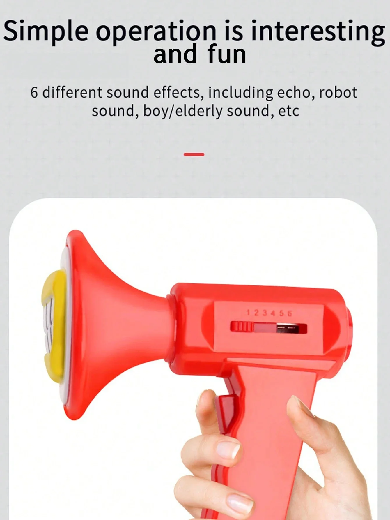 เด็กเปลี่ยนเสียงลําโพงของเล่นไฟฟ้า Megaphone Roleplay Prank Props เด็กอิเล็กทรอนิกส์ของขวัญ Xmas Party คุณภาพสูง