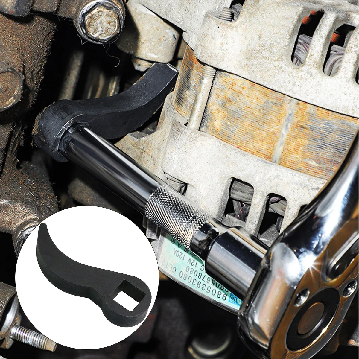 أداة تفكيك نصف المحور من نوع الزاوية، محول قضيب رفع المحرك يستخدم لمفاتيح الربط المفتوحة، أداة إصلاح المحاور المفككة