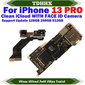 Bilashmart Free iCloud Main Logic Board iPhone 13 Pro Motherboard Fully Tested Working Mainboard 13Pro Plate With System Can Update