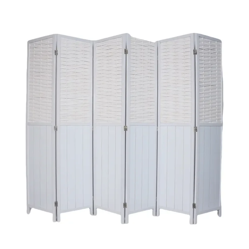 Natural Bamboo Folding Room Divider Screen for Bedroom Living Study Tea Space Japanese Style Partition Wall
