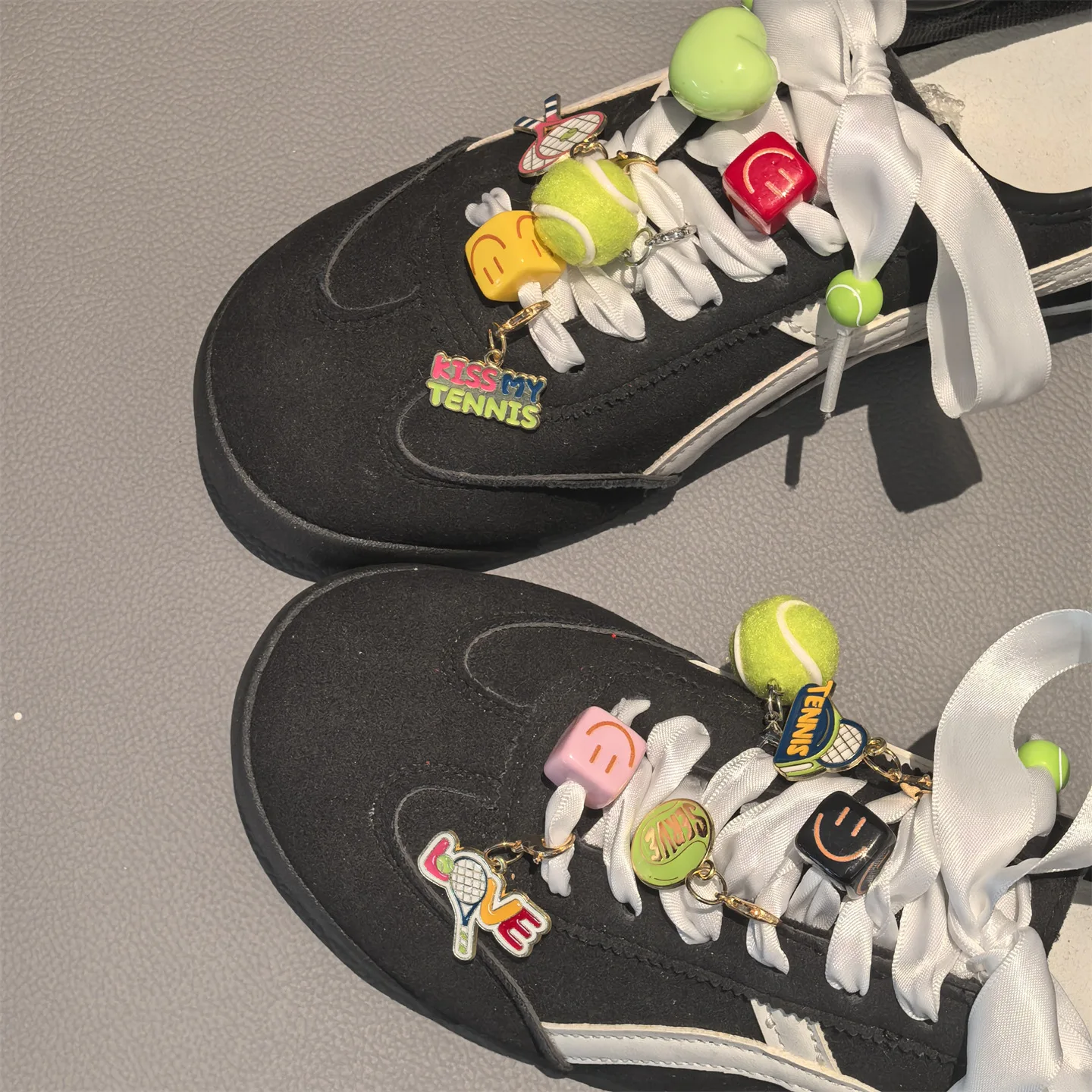 Shoe Charm Clip Premium Mixed Material for Tennis Sneaker Hiking Ballet Footwear Girls DIY Accessory Colorful Lightweight