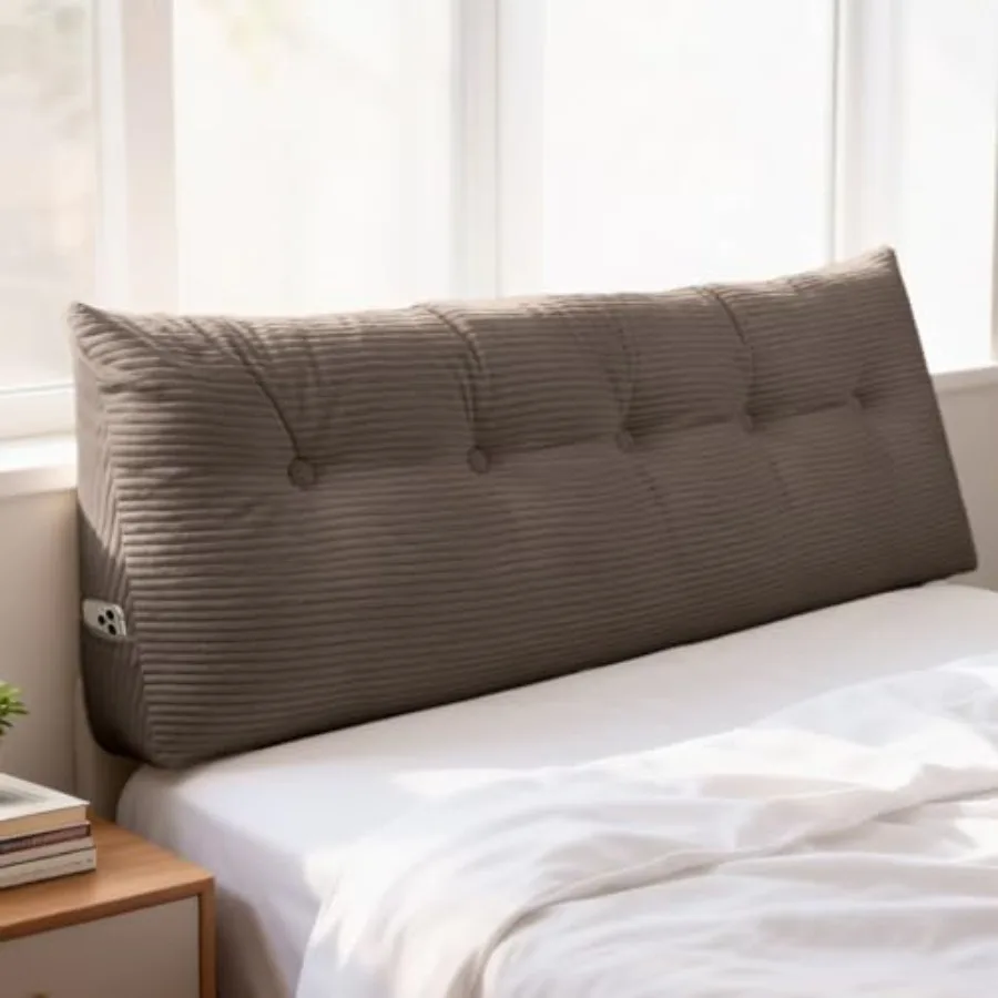 

Wedge Pillow Headboard Queen Triangular Bed Wedge Pillow for Headboard Headboard Pillow Reading Pillow for Daybeds and Bunk Bed