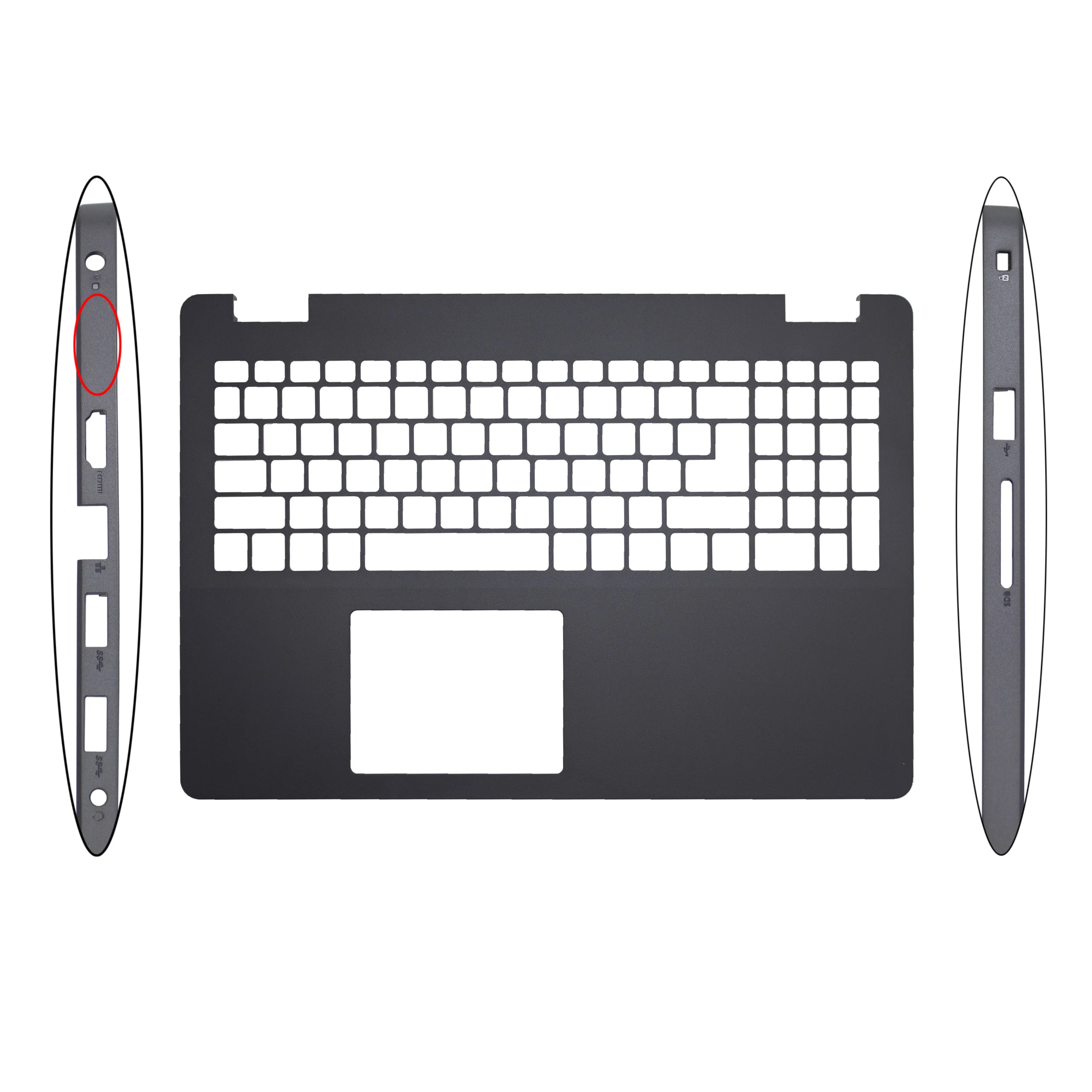 For DELL Inspiron 15 3501 3505 New Laptop Palmrest Case Top Keyboard Cover Bottom Case 0KGHJK 0VJ342 01FPW2 0JHW9R
