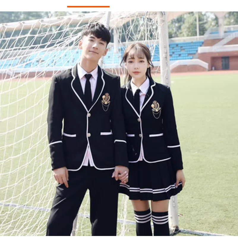 ensemble-d'uniforme-scolaire-de-style-collegial-britannique-petit-costume-de-style-japonais-veste-a-manches-longues-jupe-plissee-jk