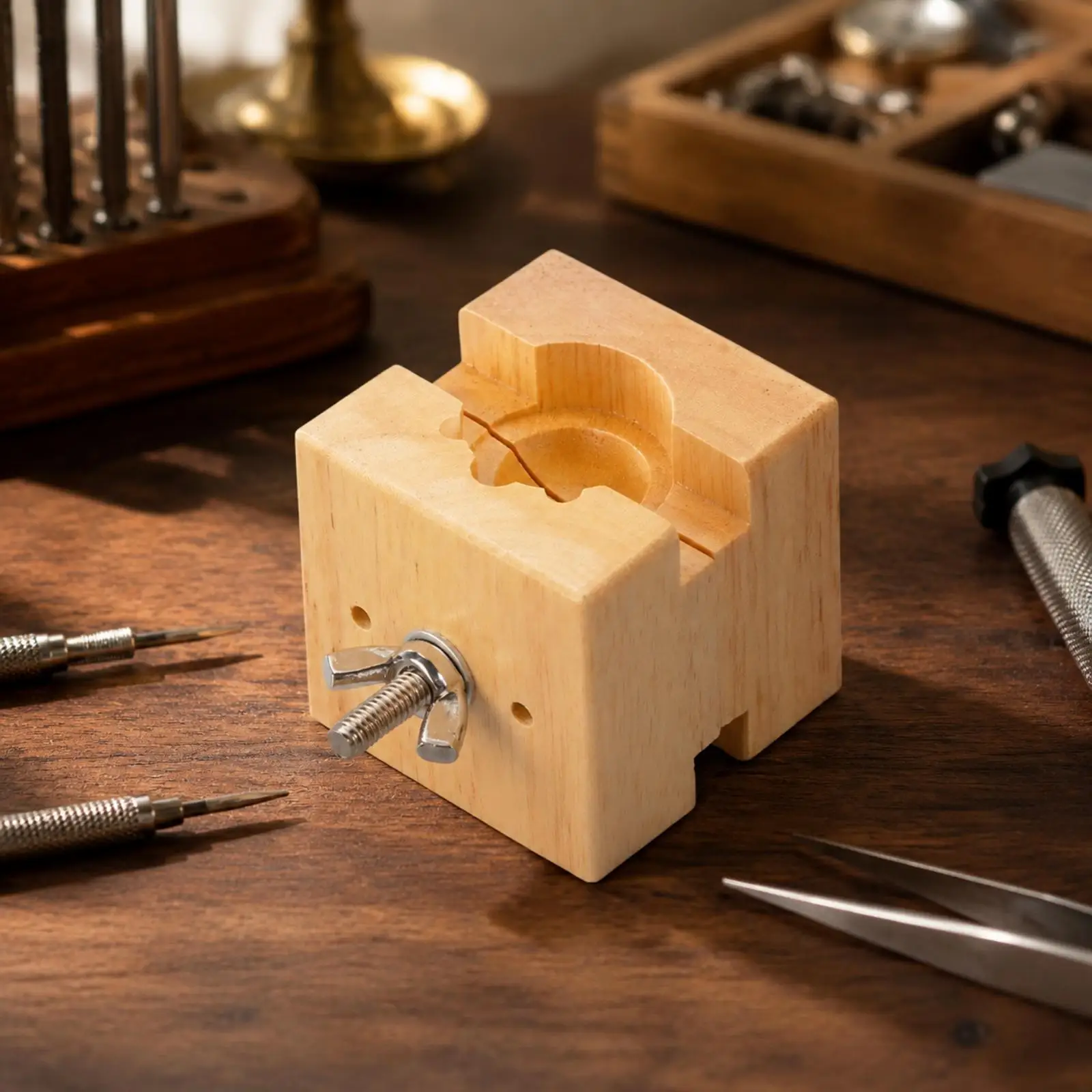 Wooden Timepiece Rest Repair Clamp Wooden Timepiece Rest Vise Wear Resistant