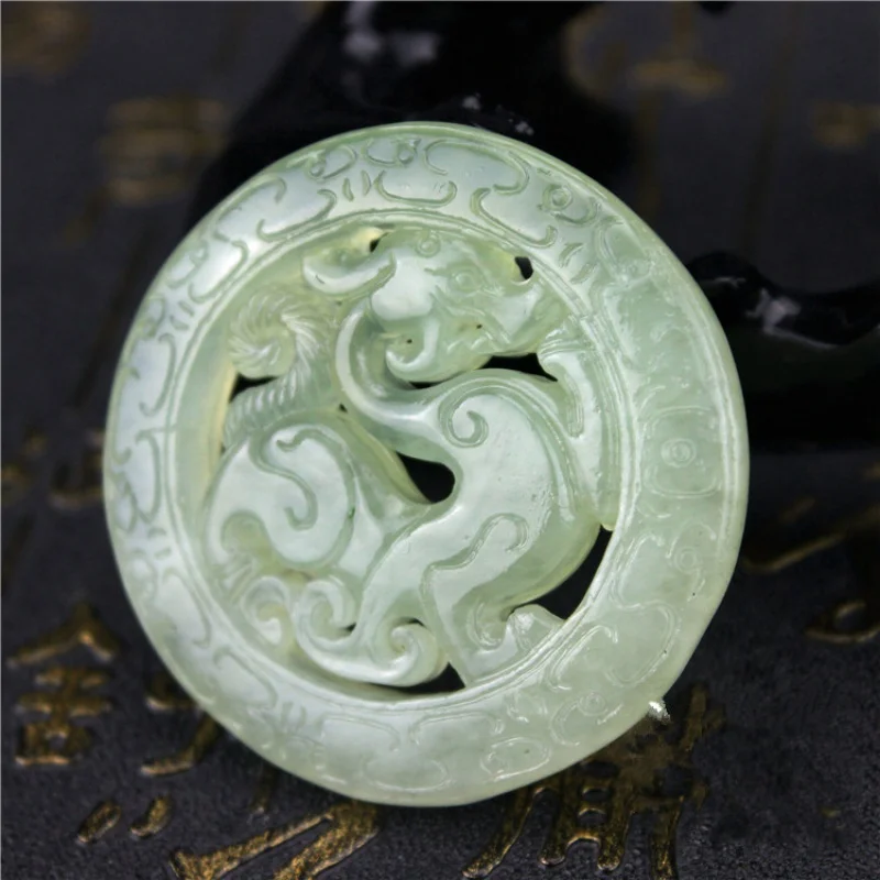 Xiusuperb-Pendentif de taille en forme de dragon des prHub, vente en gros, pour diversifier, amissié, Hanfu