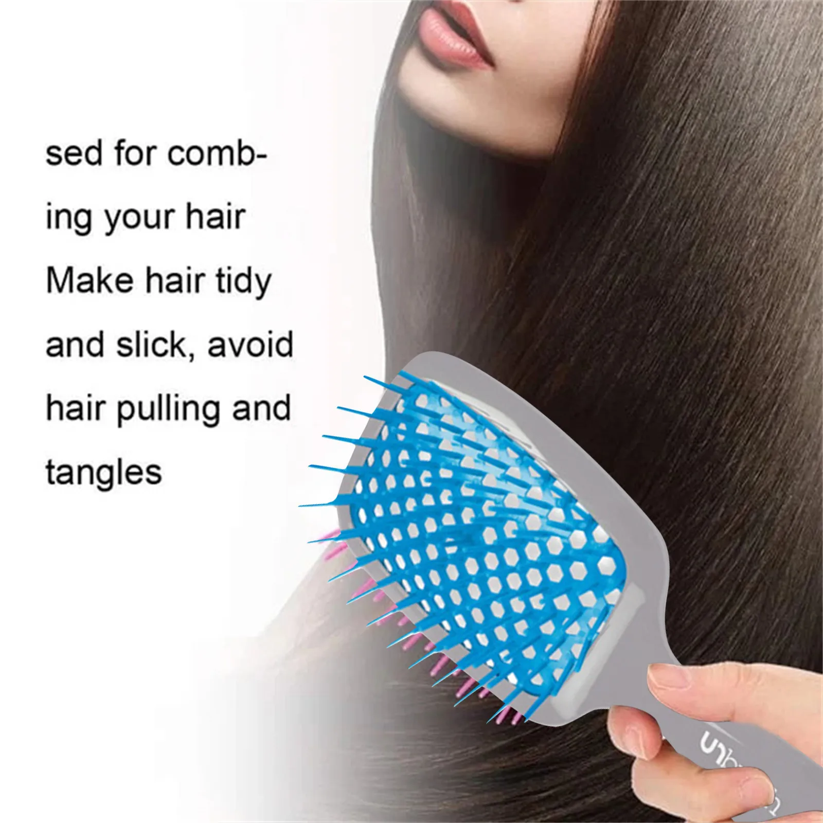 The New Hollow Out Multifunctional Massage Curl Comb Protects Hair From Damage 2024 Gift Ideas Gift Items Souvenirs