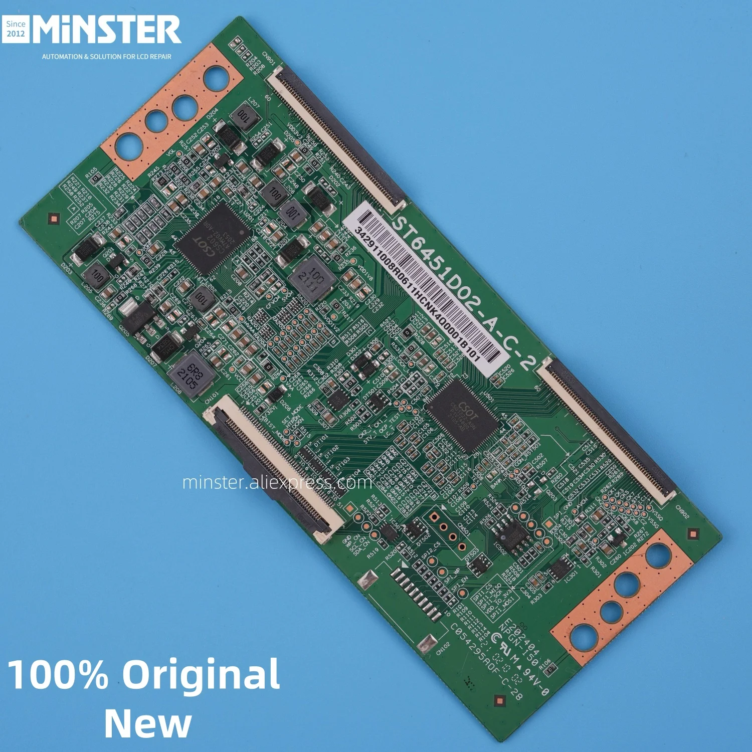 Original New ST6451D02-A-C-2 Tcon T-con Board Card Plate for 65 Inch 4K Led Tv Screen Panel Display Repair L65M5-EA Logic Board