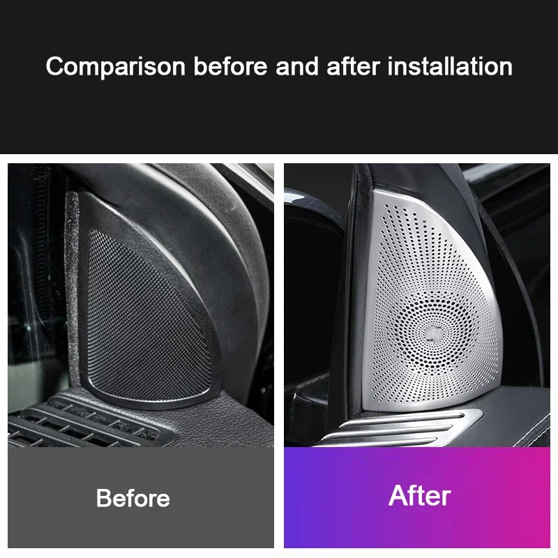 

For Mercedes Benz R Class MPV W251 2007-2018 Accessory Car Center Console CD Panel Air Conditioner Vent Frame Speaker Horn Cover