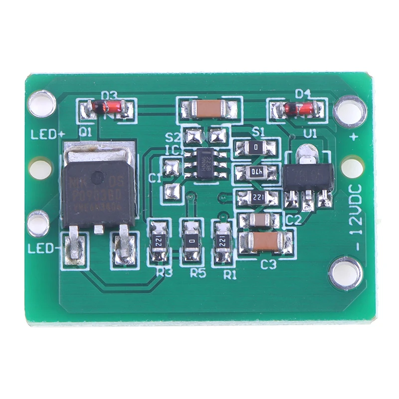 1Pc 12V Capacitive Touch Switch Sensor Module Push Button Touching Key Module Jog Latch DC 6-20V 3A TTP223