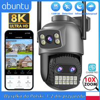 15MP 8K Wifi Security Camera 10X Digital Zoom Outdoor Surveillance Camera Dual Screens Human Detection O-KAM PRO APP PTZ IP Cam