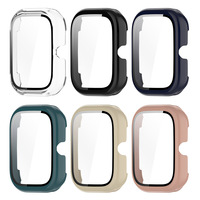 PC Watch Case with Tempered Glass Protection Frame Anti-Fall Watch Screen Protector Dustproof for Honor Choice Haylou Watch