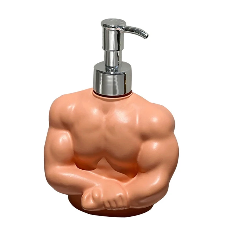 

Диспенсер для мыла в ванную комнату, 1 шт., дизайн «Мужчина-мускулат», точный контроль дозировки, защита от протечек