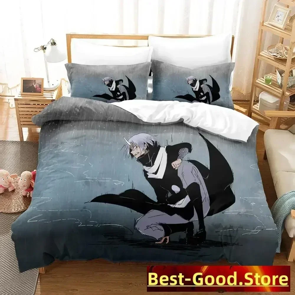 time i got reincarnated as a slime Bedding Set Duvet Cover Sheet Printed Pillowcase Bed Full Queen King Size Comforter Bedroom