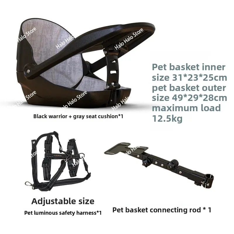 

Suitable for Small Cloth Folding Bicycle Mountain Bike Cat Bike Basket Road Bike Pet Dog Safety Seat