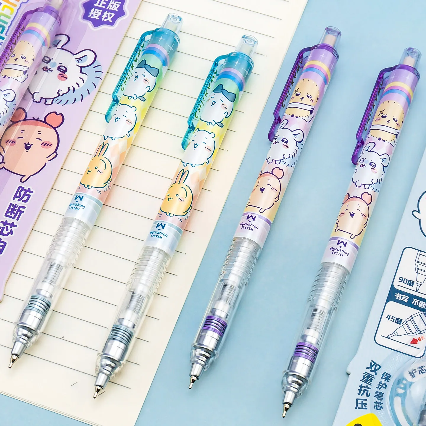 Iigen Mechanical Pencil Chiikawa 0.5 Mm Anti Break Lead Smooth Writing Pressure Resistant Model Daily Office Use