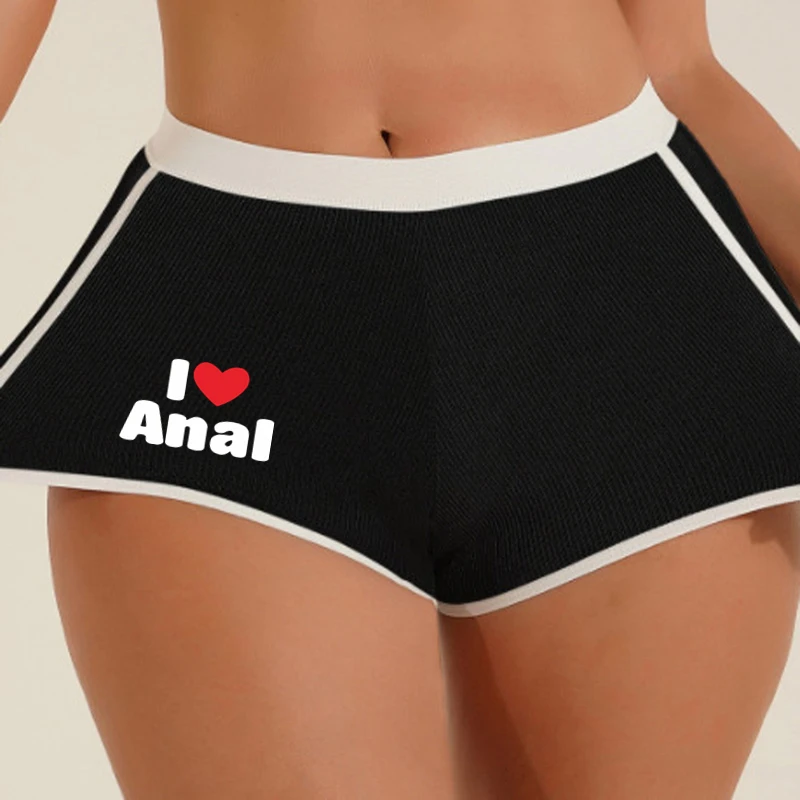 Dames Katoenen Boxerondergoed Ik Hou Van Anale Dames Ademend Comfortabel Security Slipje Sexy Sport Vrouwelijke Hipster Boyshort