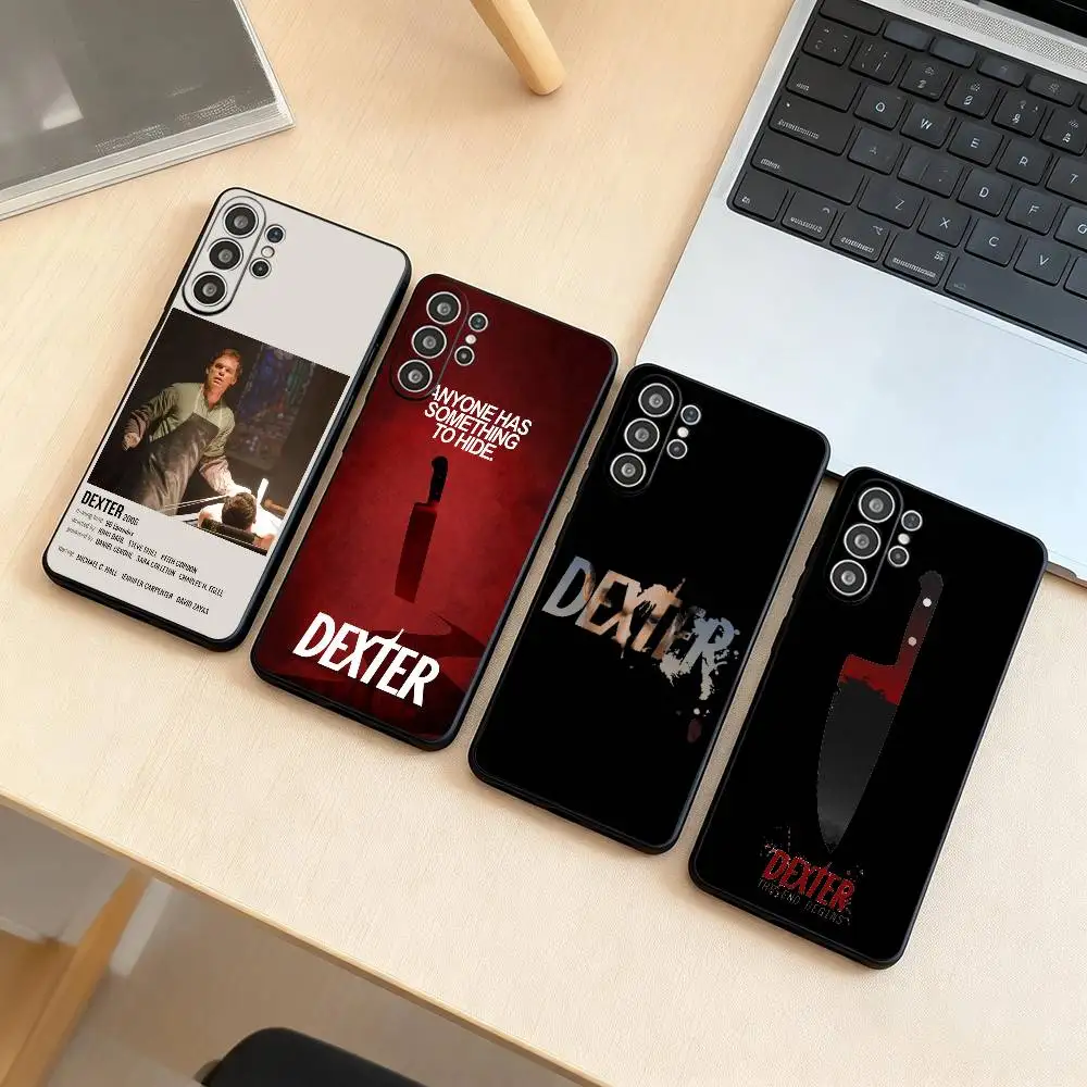 

Dexter Morgan Phone Case Black Silicone Soft For Samsung S25,S24,S21,S22,S23,S30,Ultra,S20,Plus,Fe,Lite