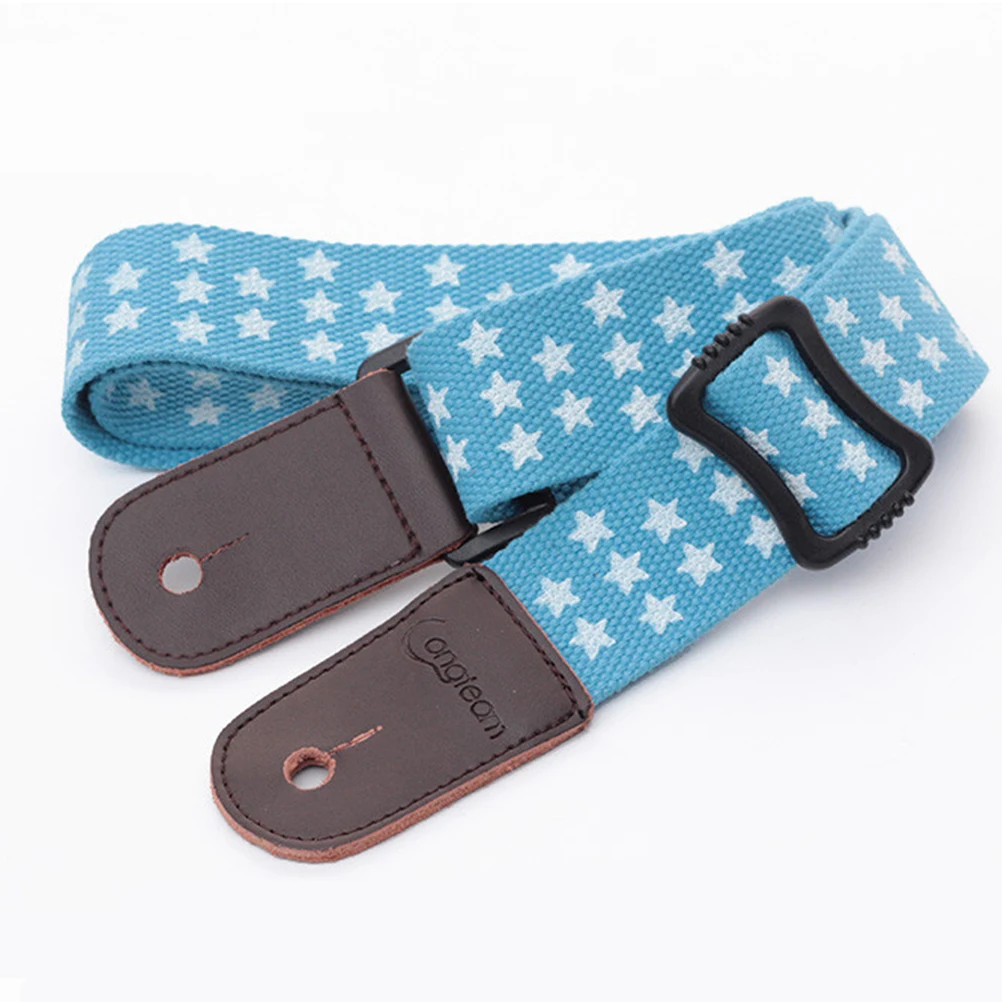

Adjustable Pure Cotton Ukulele Strap with Head Musical Instrument Parts Accessories (Sky-blue)