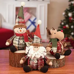 Santa Claus Doll Chirstmas Decorations Home 2024 Decor Table Elk Doll Christmas Ornaments Xmas Navidad Gifts Happy New Year 2025