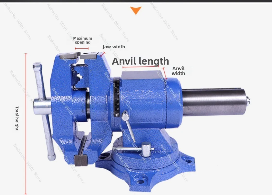 Multi-purpose vise heavy-duty industrial inch for home multi-functional bench multi-purpose bench vise