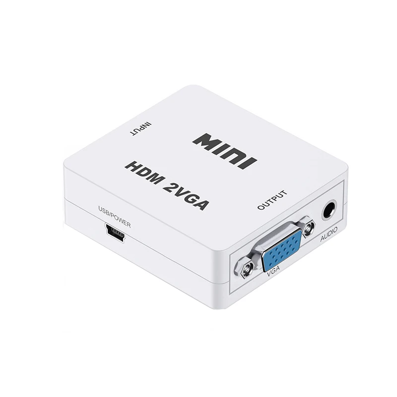 HDMI zu VGA Konverter mit Audio VGA zu HDMI Konverter HDMI Adapter für Notebook Xbox360 DVD PS3 PC HD 1080P TV Box Projektor – Detail 8