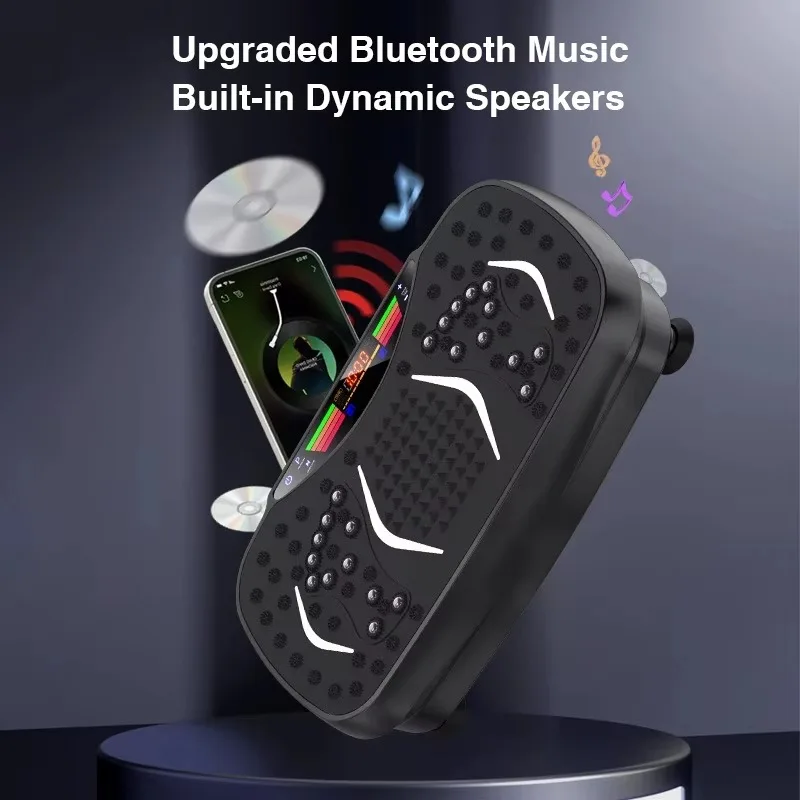 آلة لوحة اهتزاز لكامل الجسم مع تحكم للياقة البدنية المنزلية وحرق السعرات الحرارية وتنغيم العضلات #4