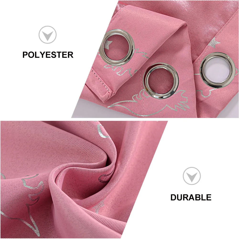 

Exquisite Home Polyester Material Printed Curtains Living Room Bedroom Cream Color Shading Privacy Window Decorative