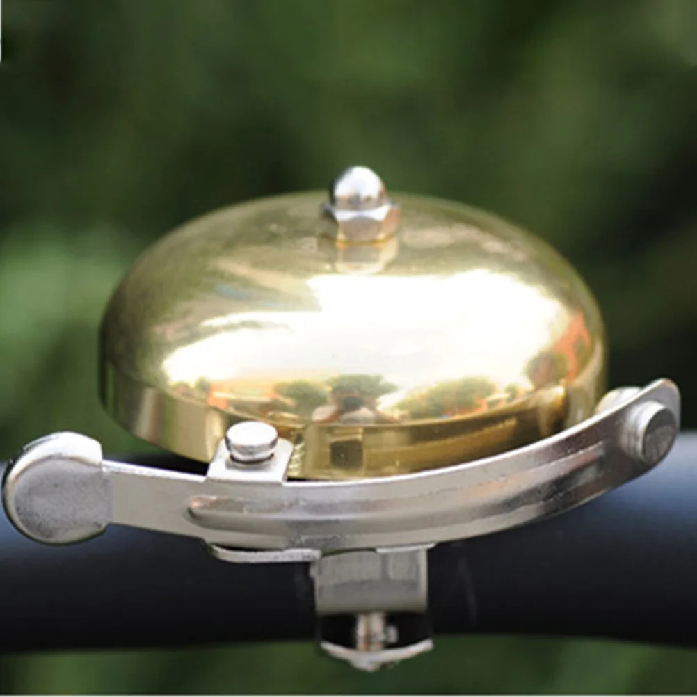 Bike Bell Copper Bell Vintage Bike Ringer Bell Bike Warning Bell for Road Bikes MTB Accessories Golden