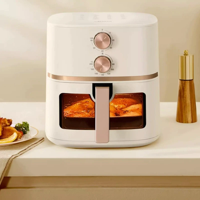 High Temperature Resistance Visual Large Capacity Smart Air Fryer Oil Free No Flip Multifunctional Easy to Clean Air Fryer