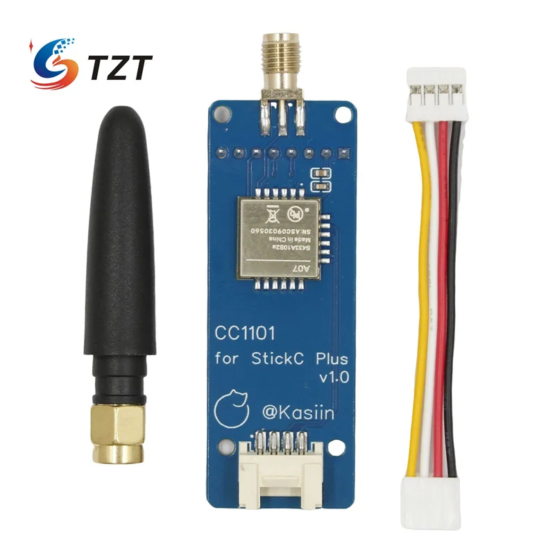 TZT M5Stack StickC Plus2 CC1101 RF Модуль IoT 433 МГц Поддержка беспроводного суб-ГГц для нюхания, совместимого с прошивкой Брюса