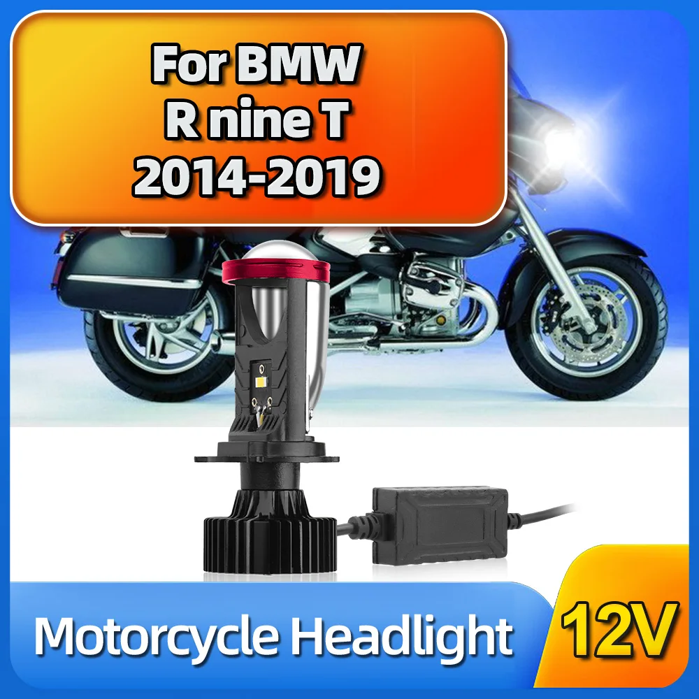 

1x For BMW R nine T 2014 2015 2016 2017 2018 2019 LED Moto Motorcycle Headlight Bulb 30000LM Projector Lens H4 HiLo Lamp Scooter