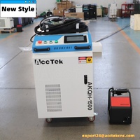 AccTek Rust Laser Cleaning Rust And Paint Removal Metal Laser Cutting Portable Laser Welding Cleaning Cutting Machine 3in1 1500W