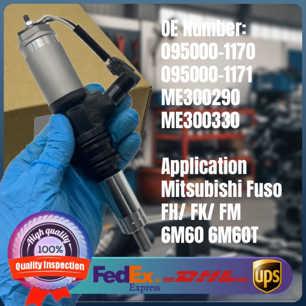 

ME300330 ME300290 095000-1170 095000-1171 Fuel Injector Nozzle for Mitsubishi Fuso Truck FH FK FM 6M60 6M60T Diesel Engine