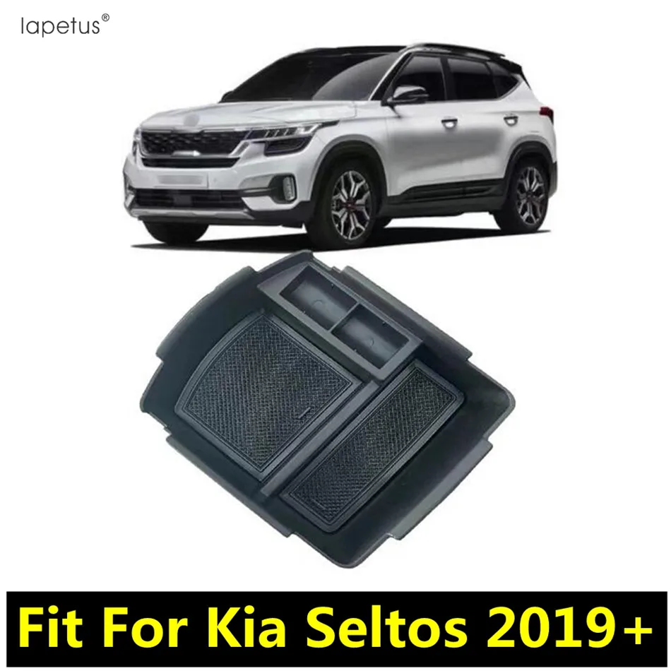 

For Kia Seltos 2019 - 2024 Central Control Armrest Storage Box Organizer Container Phone Coin Holder Tray Interior Accessories