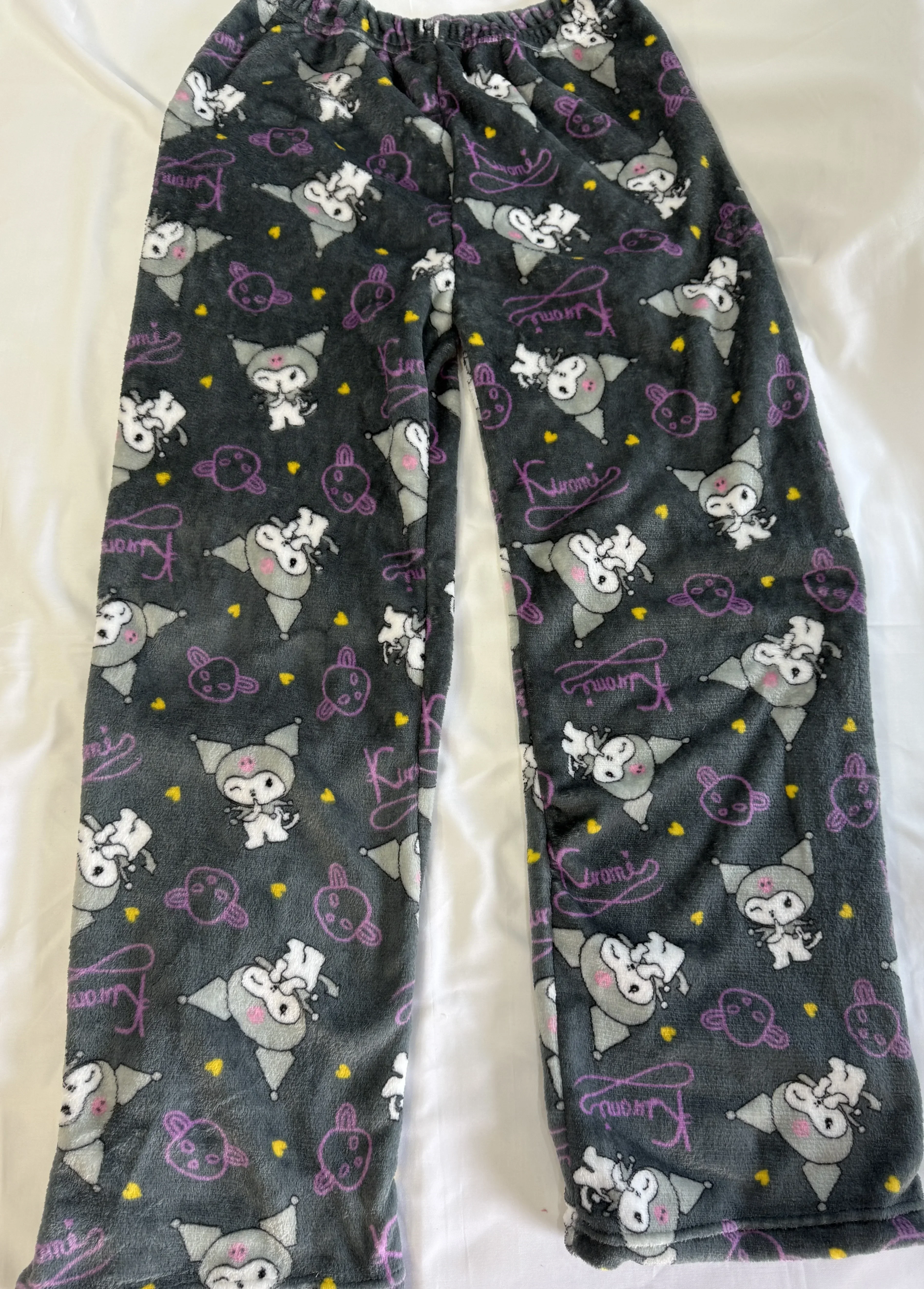 Hello Kitty Flanellen Pyjamabroek Anime Cartoon Sanrio Home Broek Kuromi Paar Thuis Nachtkleding Broek Vrije tijd Thuis Kleding