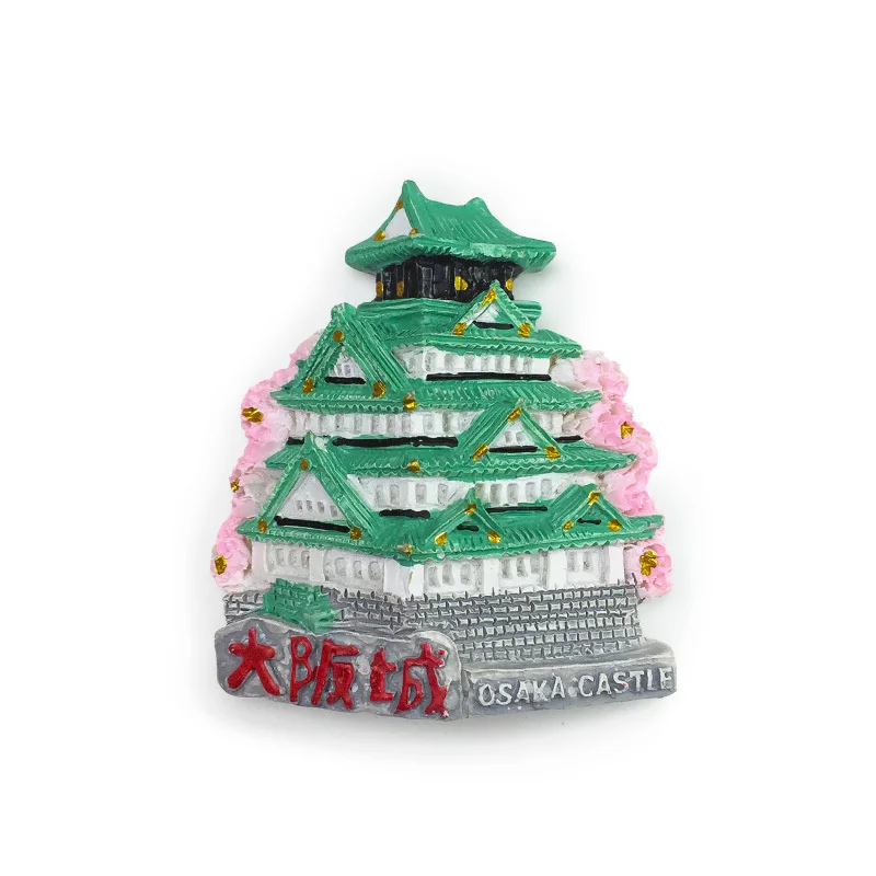

Japan Osaka Castle Architectural 3D Resin Fridge Magnet - Aimants Frigo Magnets For Fridge Japandi Woonaccessoires Strong Magnet
