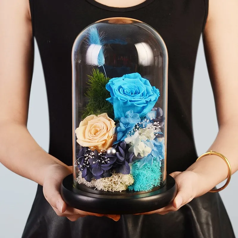 

25*45cm Big Size Glass Dome Vase Home Deocration Diameter=25cm Height=45cm Different Base Transparent Cover DIY Birthday Present