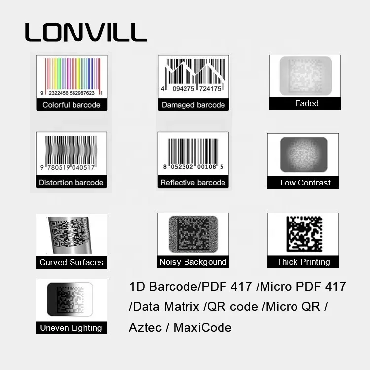 Scanner di codici a barre fisso industriale Ethernet 2D per scanner di codici QR fisso OEM IP65 per selezionatore logistico della linea di assemblaggio del trasportatore