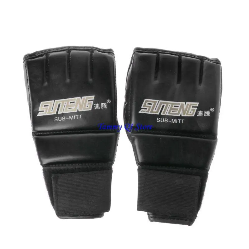 

F1FD Gants Boxe Gym Cool Mma muay thaïlandaise Training Punching Batd Demi-Mitaines
