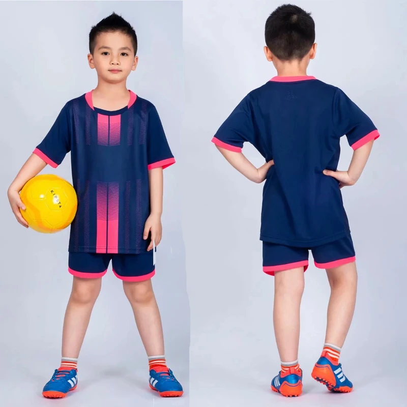 Custom Kids Football Uniforms Boys Girl Soccer Jerseys Custom Child Soccer Jersey Set Sportswear T-shirt Sports Suit with Socks