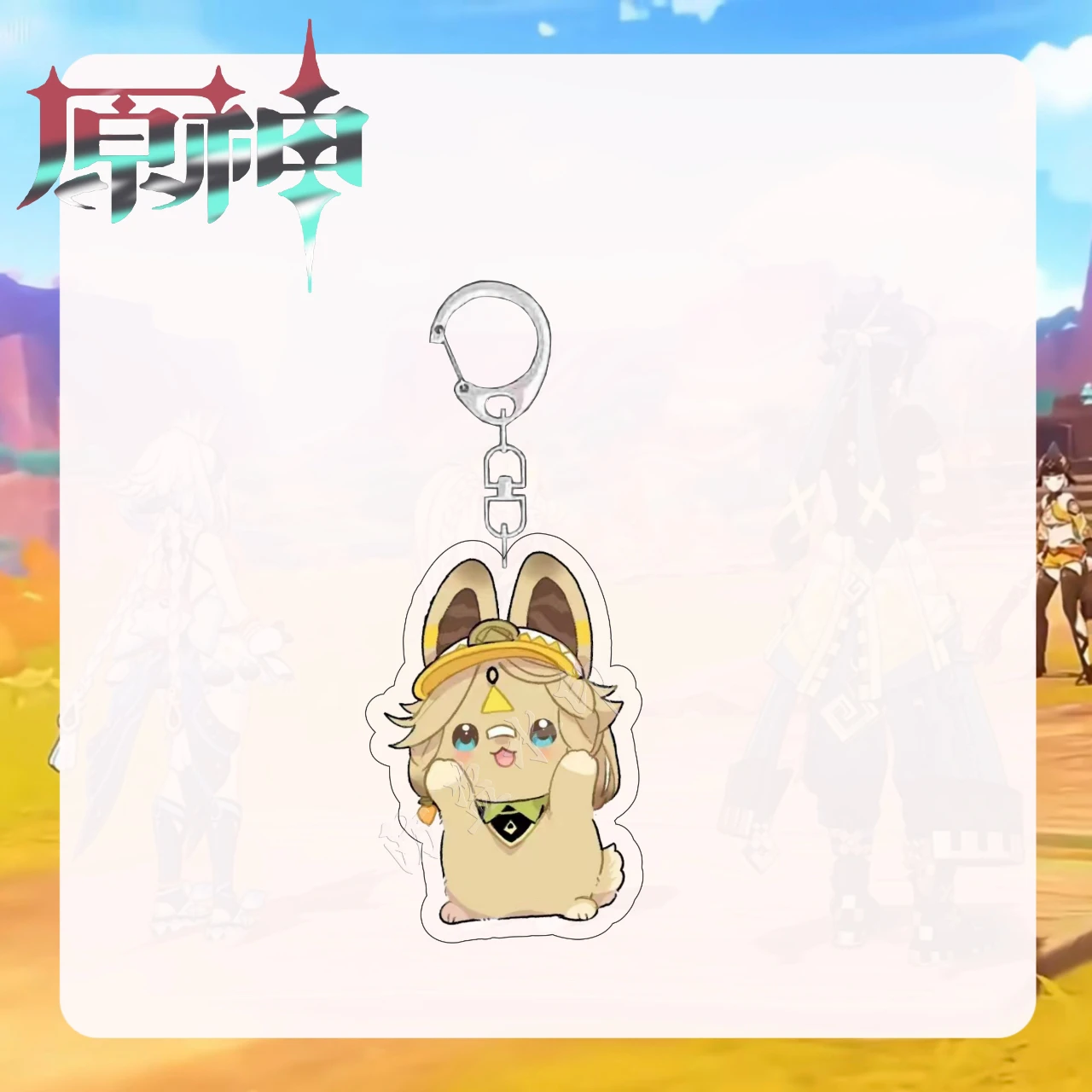 Anime Genshin Impact Kinich Kachina Mualani Cosplay Acrylic Backpack Decoration Keychain Accessories Keyring Xmas Birthday Gift