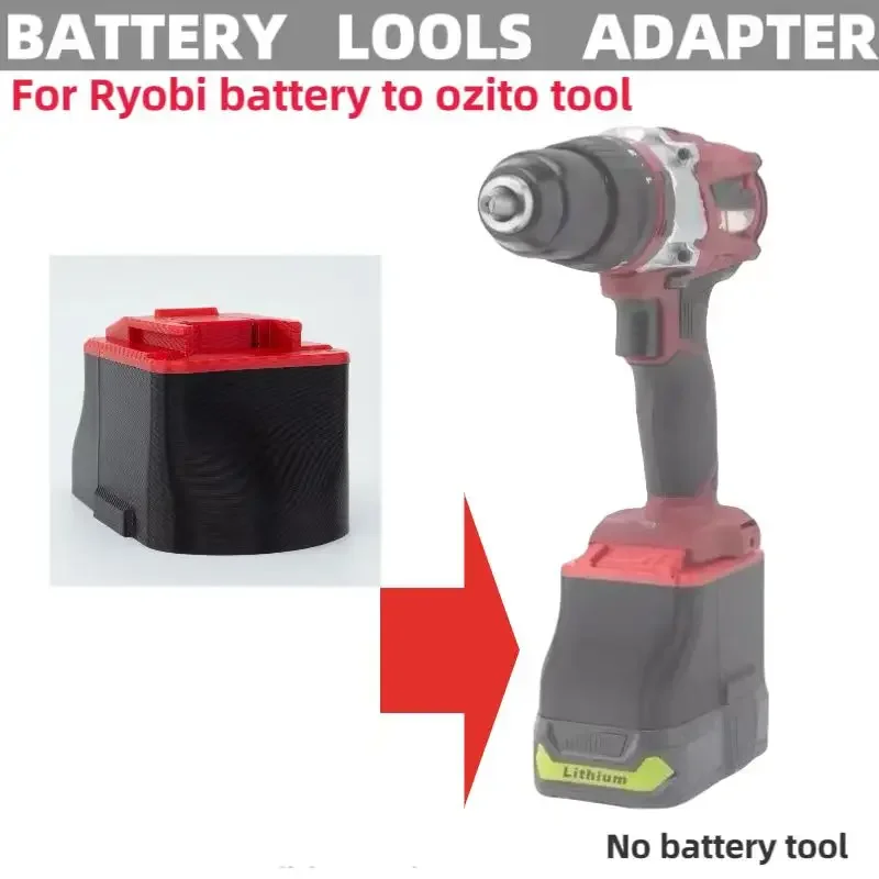 Imagem -06 - Adaptador de Bateria de 18v para Ryobi Li-ion Converter para Ozito Eminhell 18v Conversor de Ferramenta Elétrica Apenas Adaptadores um +
