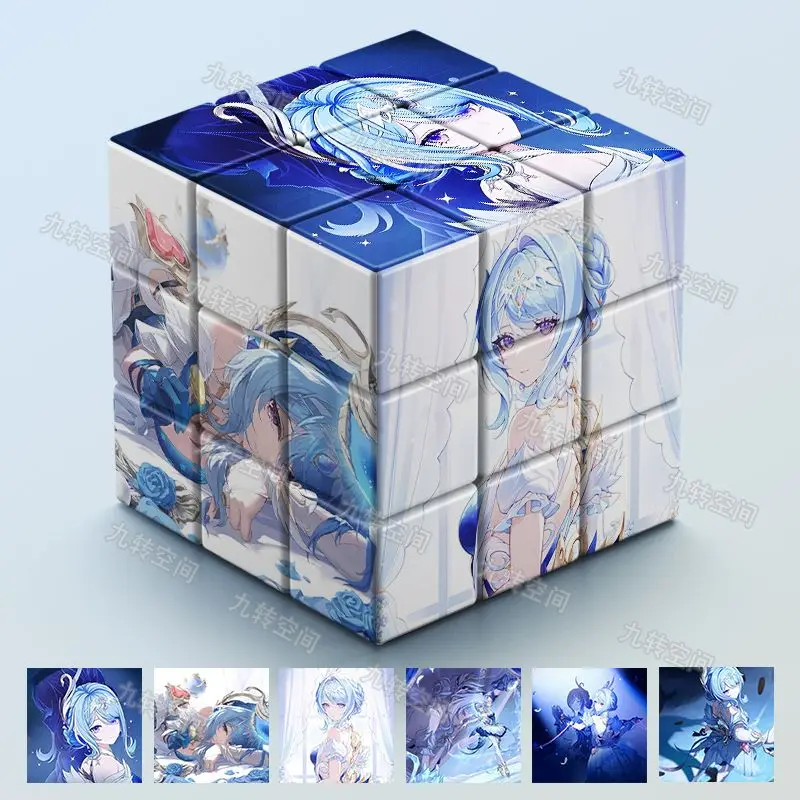 Magic Cube Unzip Anime Genshin Impact Odette Spessiva  Stress Relief Puzzle Professional Smooth Speed Game Birthday Gifts view 2